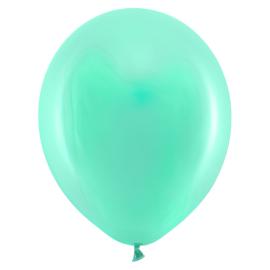 Rainbow Små Latexballonger Pastell Mintgrønne 100-pakning