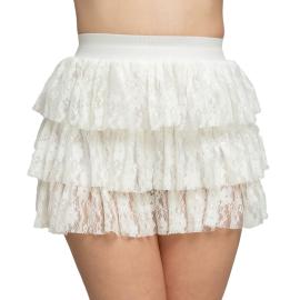 80-talls Blondeskjørt Hvitt