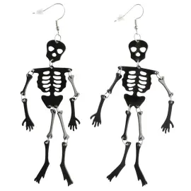 Halloween &Oslash;redobber Svarte Skjeletter