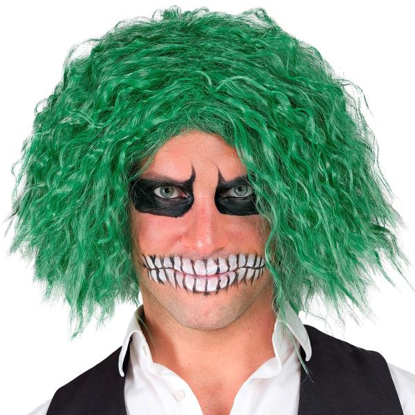 Krøllete Parykk Grønn