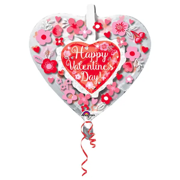 Happy Valentines Day Dobbelballong