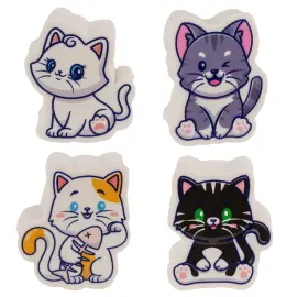 Viskel&aelig;r Katt 4 cm
