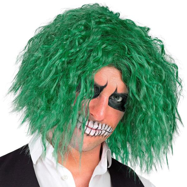 Krøllete Parykk Grønn