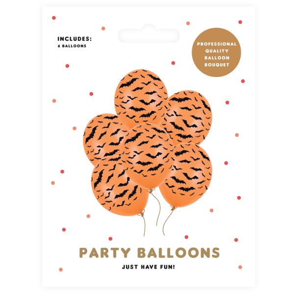 Latexballonger Flaggermus Pastell Oransje