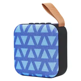 Firkantet Bluetooth H&oslash;yttaler Bl&aring;