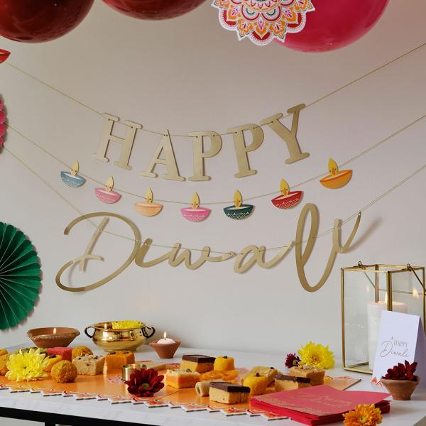 Servietter Happy Diwali 16-pakning