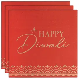 Servietter Happy Diwali 16-pakning