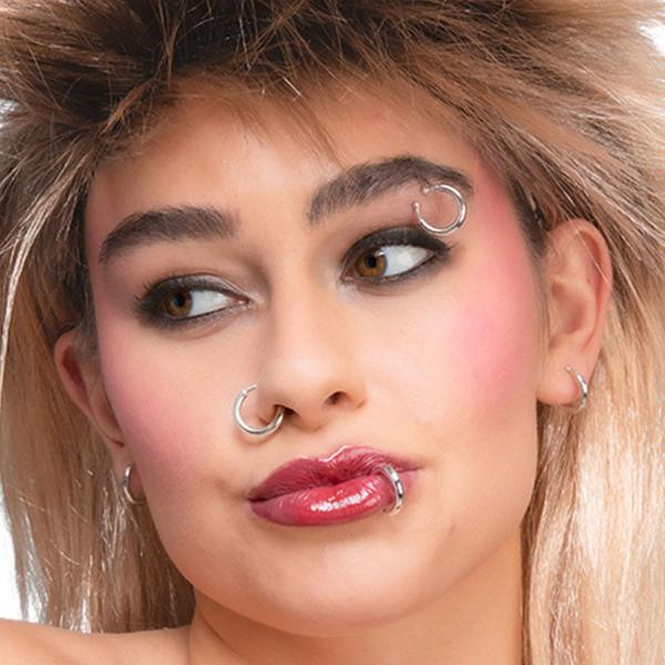 Falske Piercinger Sølv 8-pakning