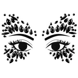 Face Jewels Svart C