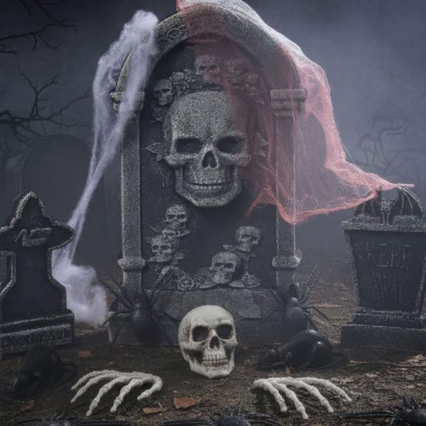 Dekorasjonssett Kirkegård Halloween