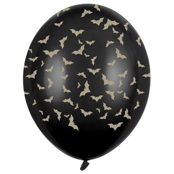 Latexballonger Flaggermus Svart Pastell