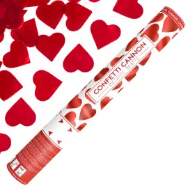 Konfettikanon R&oslash;de Hjerter