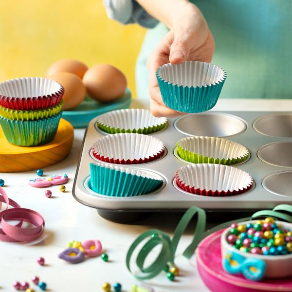 Muffinsformer Metallic Limegrønn 60-pakning