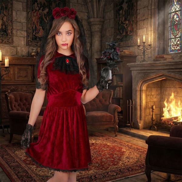 Kostyme Gotisk Vampyrbrud Barn