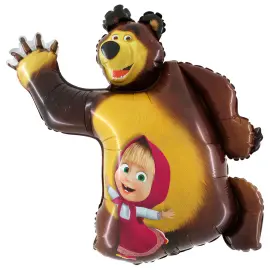 Masha og Bj&oslash;rnen Folieballong