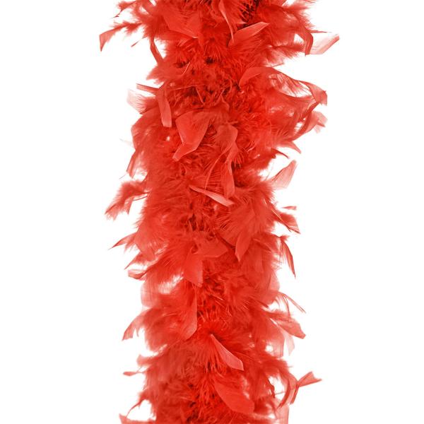 Rød Fjærboa 180cm