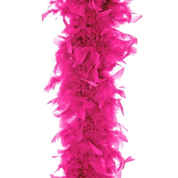Rosa Fjærboa 180cm