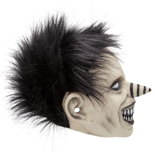 Latexmaske Smilende Klovn med Hår