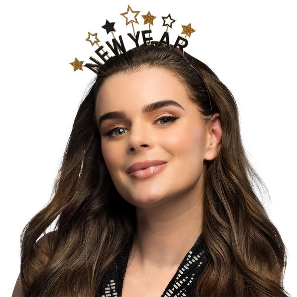 New Year Hårbøyle med Stjerner