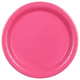 Papptallerkener M&oslash;rkerosa