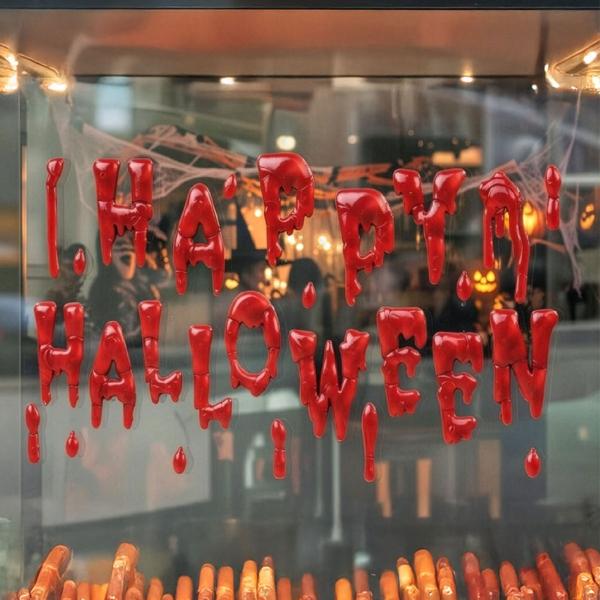 Gel Vindusdekorasjon Happy Halloween