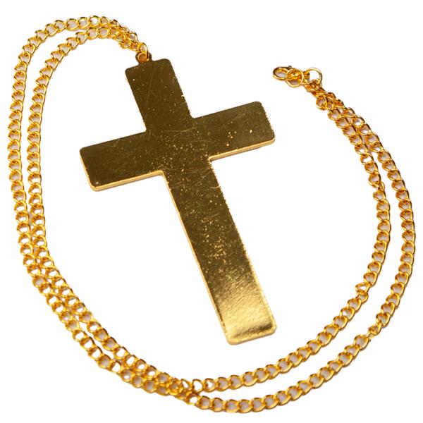 Gull Halskjede med Kors