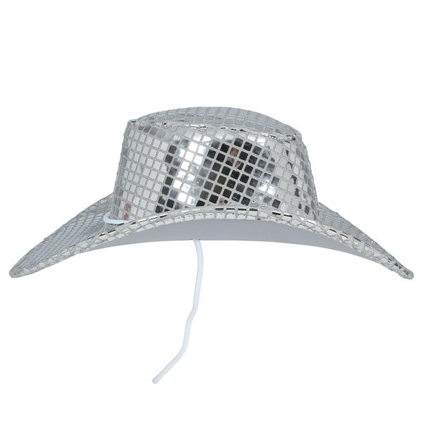 Cowboyhatt Disco Sølv
