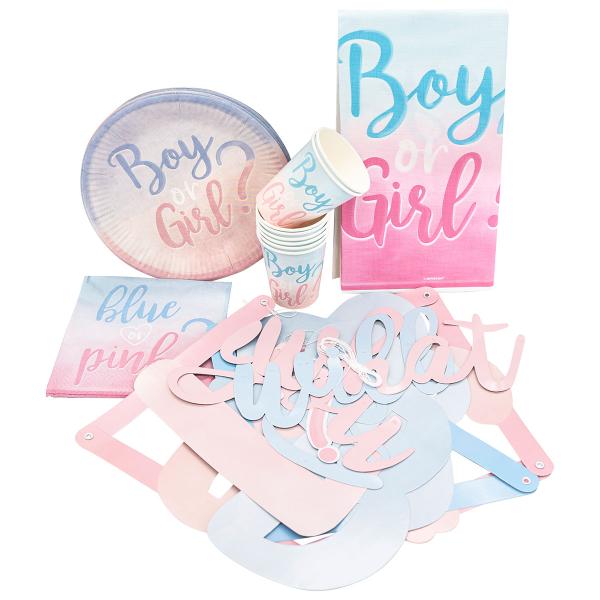 Babyshower Sett Boy or Girl 35-pakning