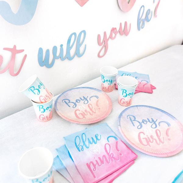 Babyshower Sett Boy or Girl 35-pakning