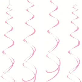 Hengende Pynt Swirls Rosa