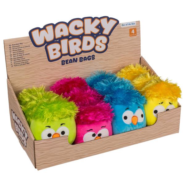 Wacky Bird Plysj med Bønner 11 cm