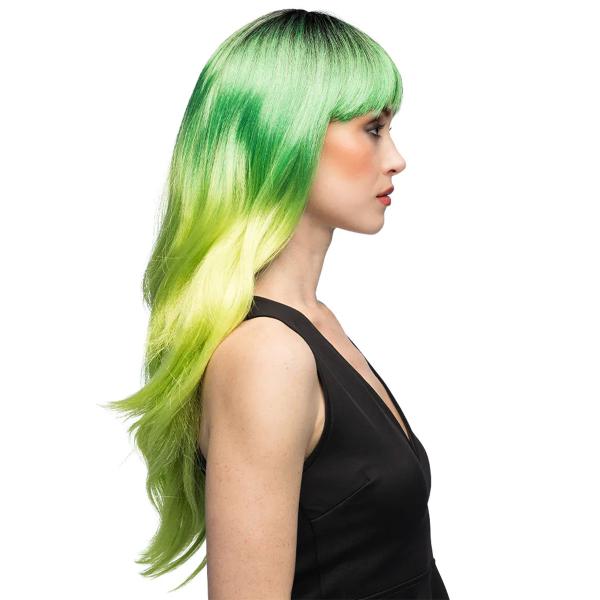 Parykk med Lugg Grønn