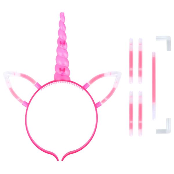 Glowstick Enhjørning Hårbøyle