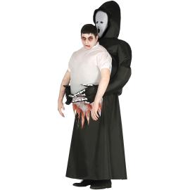 Oppblåsbar Grim Reaper med Halv Kropp Kostyme