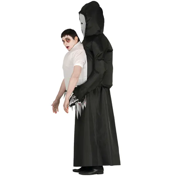 Oppblåsbar Grim Reaper med Halv Kropp Kostyme