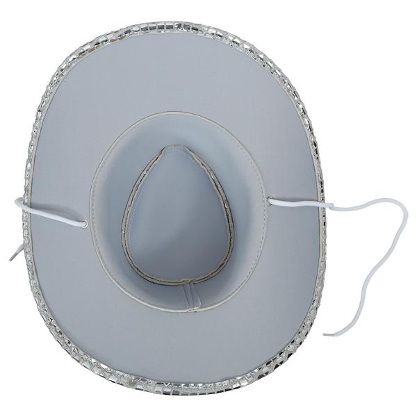 Cowboyhatt Disco Sølv