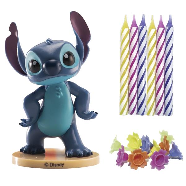 Stitch Kakefigur med 10 Kakelys