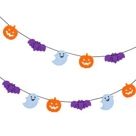 Girlander med Halloweenfigurer