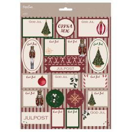 Juleetiketter 40-pakning