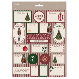 Juleetiketter 40-pakning