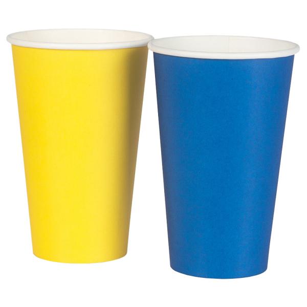 Pappkopper Gule & Blå