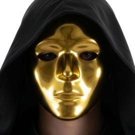 Ansiktsmaske Metallic Gull