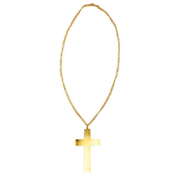 Gull Halskjede med Kors