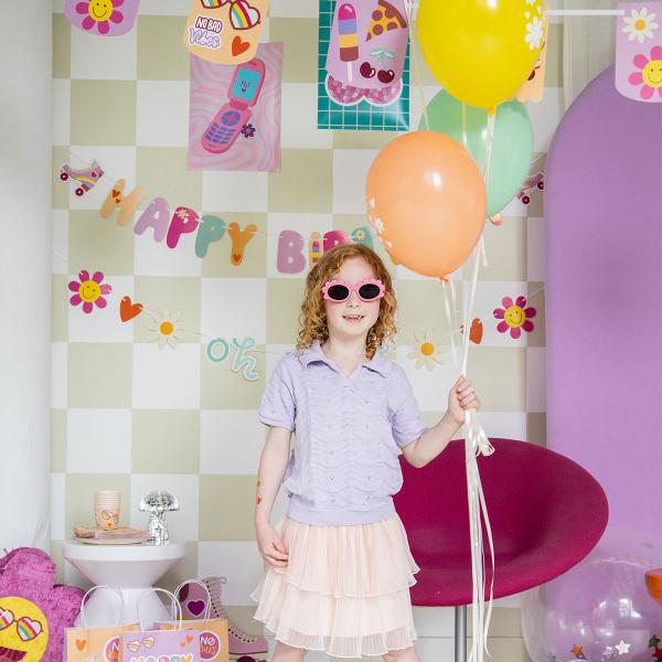 Bokstav-girlander Happy Birthday Boho Girlz