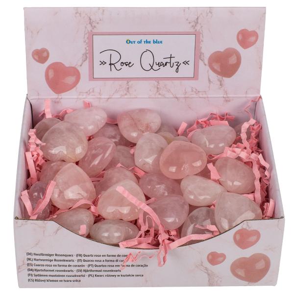 Rosenkvarts Hjerte 2,5 cm