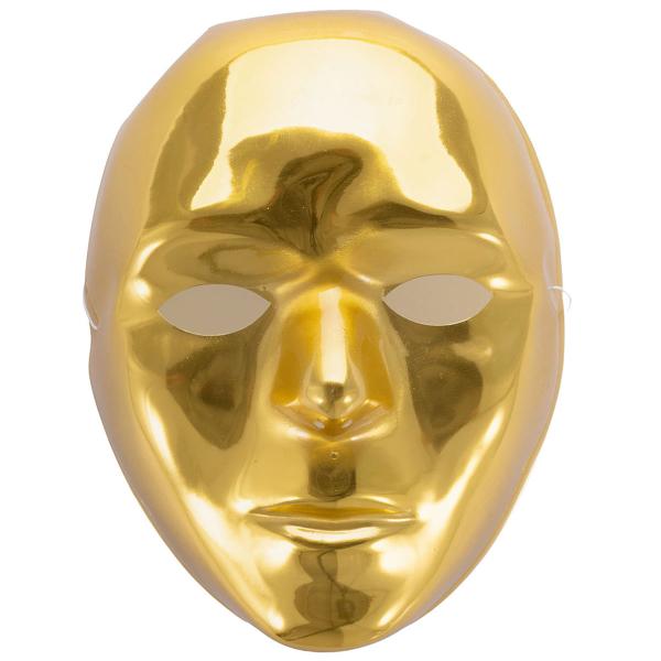 Ansiktsmaske Metallic Gull