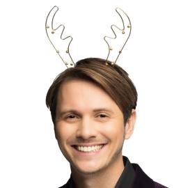 Reinsdyrhorn Juleh&aring;rb&oslash;yle med Bjeller Gull