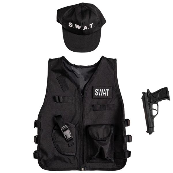 Tilbehørskit SWAT Svart for Barn
