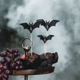 Cupcake Toppers Flaggermus 6-pakning