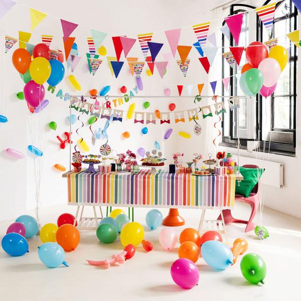 Happy Birthday Bokstavgirlander i Tre 4 m